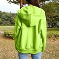thumbnail image 4 of YUGYXL Womens Zip Up Hoodies Comfy Oversized Sweatshirts Cropped Fashion Long Sleeve Casual Lightweight Y2K Hooded Jackets Green XXXL, 4 of 6