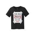 thumbnail image 1 of Parents For Sale Kids Cotton T-Shirt - Jet Black - Small, 1 of 1