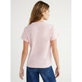 thumbnail image 3 of Free Assembly Women's Ringer Tee with Short Sleeves, Sizes XS-XXXL, 3 of 7