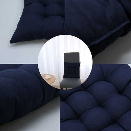 Navy Blue Cushions Indoor Outdoor Cotton Blends Chair Cushion Pad Cushions for Back Pain Sciatica Relief Navy Blue ()