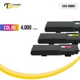 thumbnail image 3 of Toner Bank 3-Pack Compatible Toner for Dell 593-BBBT 593-BBBS 593-BBBR Color Laser Printer C2660dn C2665dnf Printer Replacement Toner Ink Cyan, Magenta, Yellow, 3 of 7