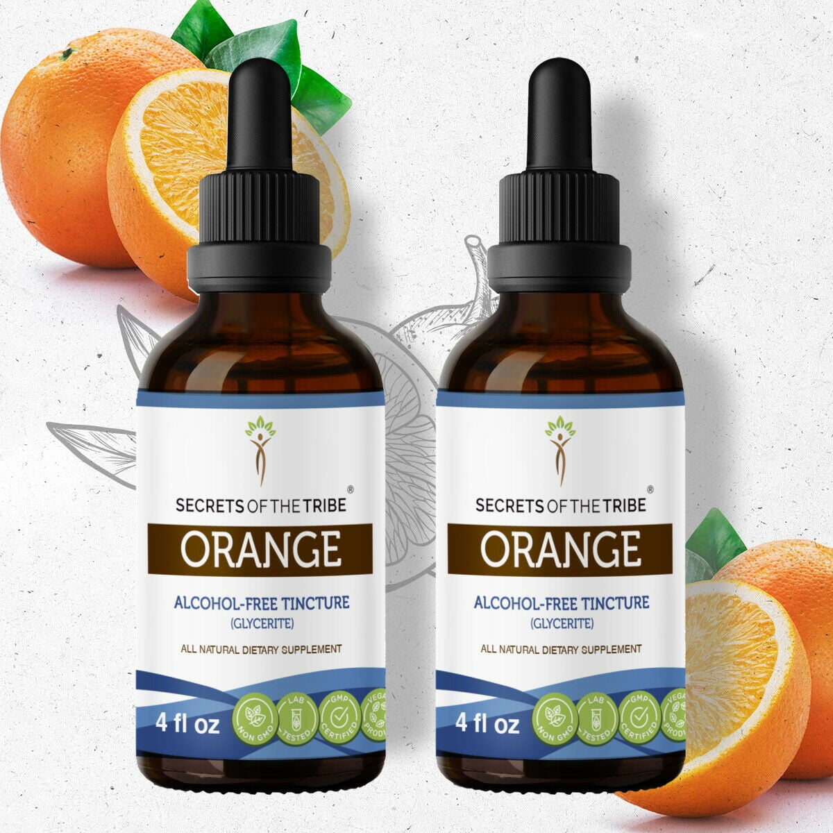 Orange Tincture AlcoholFREE Extract, Organic Orange (Citrus Sinensis