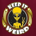 thumbnail image 6 of Wild Bobby Keep It Weird Alien Women Graphic Tee, 6 of 6