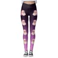 thumbnail image 4 of WILLBEST Leggings de Cintura Alta para Mujer, para Entrenamiento, Yoga, Suaves, Elásticos, con Estampado Navideño, Bloques de Color, Cómodos, para Fitness Y Running 2791 Grande, 4 of 4