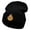 Black, variant on Gaming Fire Logo Embroidered 12 Inch Long Knitted Beanie - Heather Grey OSFM