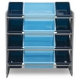 thumbnail image 3 of Delta Children Kids Toy Storage Organizer with 12 Plastic Bins - Grey/Blue, 3 of 5