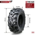 thumbnail image 4 of Set of 4 WANDA ATV UTV Tires 26x9-12 26x9x12 6PR Super Lug Mud, 4 of 7
