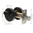 thumbnail image 2 of LOLIPPYY Cerradura De Seguridad Para Puerta Exterior De Zinc Con Único En Color Negro Para Hogar, 2 of 6
