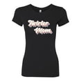thumbnail image 2 of Wild Bobby Twirler Mom Girl Sports Women Slim Fit Junior Tee, Black, Small, 2 of 5