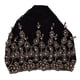 thumbnail image 1 of Envoltura para la cabeza Bufanda musulmana para mujer de moda Turbante retráctil Retro bordado con cuentas HatBlack, 1 of 5