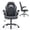 Grey, variant on CONCETTA PU Leather Computer Gaming Desk Chair, Ergonomic Adjustable Swivel Racing Chair with Flip-up Armrest, Black Blue