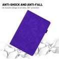 thumbnail image 4 of Dteck Folio Case for iPad Air 11 (2024) / iPad Pro 11 (2022/2020/2018) / iPad Air 5th 4th Gen 10.9",Embossed PU Leather Credit Card Holder Wallet Case with Multi-angle View Stand,Purple, 4 of 5
