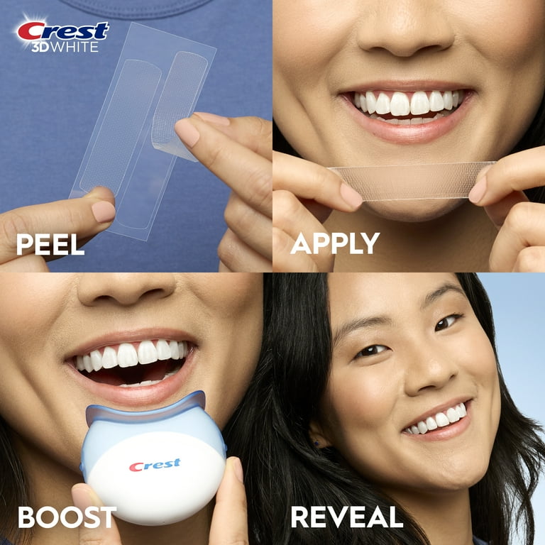 Crest 3D Whitestrips Sensitive Teeth with LED Light, Pro Whitener