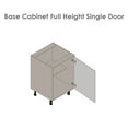 thumbnail image 4 of 24" Base Cabinet High Single Door Grey, 4 of 4