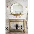 thumbnail image 3 of James Martin Furniture  39.5 in. Boston Stainless Steel Sink Console with White Glossy Resin Countertop, Matte Black, 3 of 7