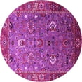thumbnail image 1 of Ahgly Company Indoor Round Oriental Pink Industrial Area Rugs, 8' Round, 1 of 4