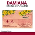 thumbnail image 2 of Therbal Damiana de California Herbal Tea Bags, 25 Count, Caffeine Free Infusion, Turnera Diffusa Herbal Tea, Natural Tea Bags for Daily Use, 2 of 5