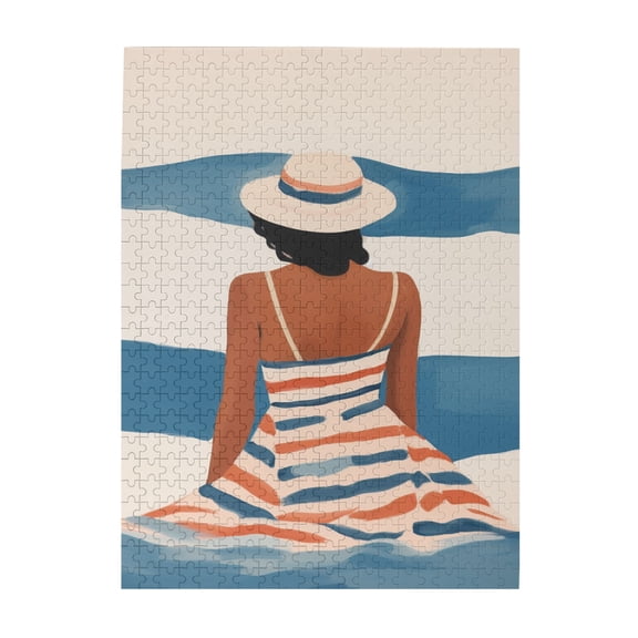 500 PCS 500 Piece Puzzle For Adults Elegant Women In Long Dresses,Relax And Enjoy The Fun Of Solving Puzzles,Great For Relaxation And Display For Puzzle Enthusiast,Classic Wooden Puzzles