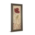 thumbnail image 1 of Art 1041 Classy 18 x 42 Po Fleur Rouge II Imprimé Mural Encadré Art, 1 of 1