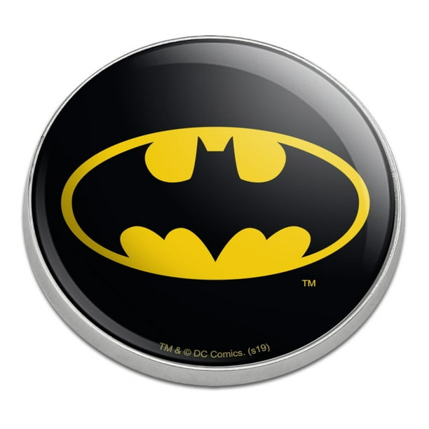 Batman Classic Bat Shield Logo Golfing Premium Metal Golf Ball Marker -  