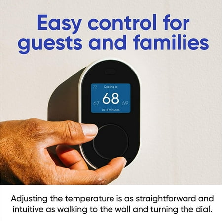 Wyze Smart Wifi Thermostat for Home with App Control, Black