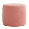 thumbnail image 1 of Taburete reposapiés, Taburete cilíndrico pequeño, Taburete escalonado, Asiento resistente, Silla, Sofá, Taburete de té, Reposapiés, Banco para oficina rosa Sunnimix Escabel, 1 of 8