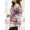thumbnail image 3 of Rosvigor Flannel Shirts for Women Plaid Jackets Long Sleeve Shackets Womens Button Down Coats Warm Blouses, 3 of 7