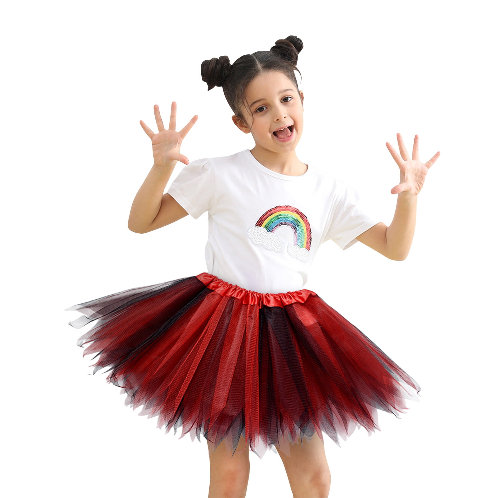 Jupe tutu rouge fille sales