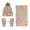 Khaki, variant on HNMKIU Women Winter Plus Wool Warm Fashion Knitted Hat Ear Scarf Set Khaki - One Size