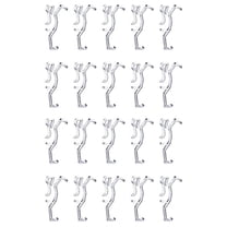 20X Valance Clips Clear Plastic Hidden Retainer Holder Clip for Window Blind Valance,Horizontal Faux & Wood Blinds Parts