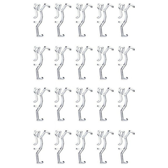 20X Valance Clips Clear Plastic Hidden Retainer Holder Clip for Window Blind Valance,Horizontal Faux & Wood Blinds Parts
