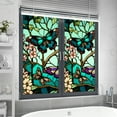 1 Sheet Window Privacy Film Floral, Removable Butterfly Window Stickers Privacy Decorative Glass