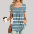 thumbnail image 2 of Jgppe Tunique d'Été pour Femmes Blouse Habillée Décontractée Manches Courtes T-Shirts Amples pour Dames, 2 of 5