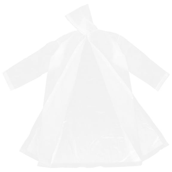 WHAMVOX White Frosted Raincoat Reusable Poncho for Adults Lightweight Rain Gear Coat