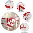 thumbnail image 6 of Art Geometric Figures Red Grey Wedding Decorative Kitchen Waterproof Tablecloth Gourmet Party Dining Table Cover Cloth, 6 of 7