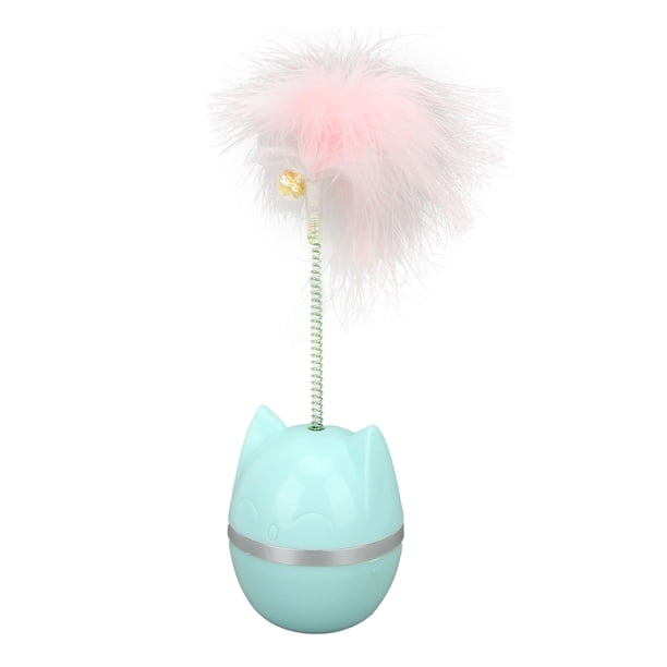 Juguetes Interactivos para Gatos Juguete para Gatos con Plumas de Vaso Juguete para Rascar con Plumas de Polietileno Roly con Campana para Gatos de Interior Gatito ANGGREK Otros