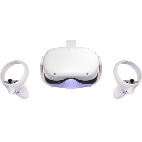 Meta Quest 2 Advanced VR Headset (128GB, White) Bundle with 6Ave 