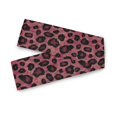 thumbnail image 7 of Yayeee Table Runner 70 inches Long for Home Kitchen Rectangle Dining Table Holiday Party Decoration, Deep Red Leopard Pattern, 7 of 7