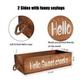thumbnail image 3 of Bathroom Decor Box with Cute Box Sign Farmhouse Rustic Wood Crate, Toilet Paper Holder, Toilet Paper Storage,2 Sides of Funny Bathroom Signs,Perfect for Farmhouse Bathroom Decor （Hello Sweet Check）, 3 of 9