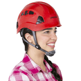 thumbnail image 5 of JORESTECH Ventilated Safety Rescue Helmet with Adjustable Ratchet 6-Point Suspension, HHAT-04 (Red), 5 of 5