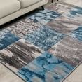 thumbnail image 6 of BNM Modern Patchwork Design Indoor Area Rug, 8' x 10', Blue, 6 of 6