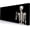01 Black Human Skeleton, variant on Best Value Black World Map XXL Gaming Mouse Pad, 31.5x11.8 Inch Extended Keyboard Desk Mat, Non-Slip Rubber Base with Stitched Edges for Laptop Home Office