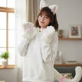 thumbnail image 3 of Slccxzc 4Pcs Cat Ears Design Headband Set with Gloves, Choker, Tail for Party, 3 of 7