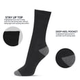 thumbnail image 3 of Men's Athletic Socks, Moisture-Wicking Cushioned Crew Sports Socks 6 Pack, 3 of 6
