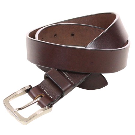 Natures Best Becca 1.25 Inch Jean Belt W/Nickle/Brass Dark Brown (Best Jean Brands For Guys)