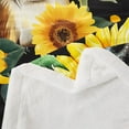 thumbnail image 3 of Squirrel Queen Size Fleece Blanket, Yellow Sunflower Sherpa Blanket Cute Animal Kawaii Throw Blanket Teens Adult, Floral Rustic Farmhouse Fuzzy Blanket For Bed Couch, 3 of 7