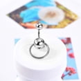 thumbnail image 3 of VEAREAR Fashion Women Circle Ball Belly Button Bar Navel Ring Body Piercing Jewelry, 3 of 5