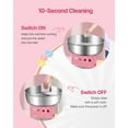 thumbnail image 4 of Commercial Cotton Candy Machine 1000W Sugar Floss Maker with Adjustable Temperature, Large Candy Bowl, User-Friendly Design, Easy Operation, Pink Countertop Cotton Candy Maker for Parties and Events, 4 of 11
