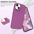 thumbnail image 4 of iPhone 13 Case, Liquid Silicone Soft Gel Rubber iPhone 13 Phone Case Slim Fit Cover with Microfiber Lining Shockproof Protective Phone Cases for iPhone 13 6.1 inch, Pearly Purple, 4 of 15