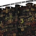 thumbnail image 3 of Math Equations Geometric Shapes Black Pattern Shower Curtain 36"x72" ,Bathroom Decorative Shower Curtains Set with 12 Hooks,Modern Waterproof Washable Shower Curtain, 3 of 6